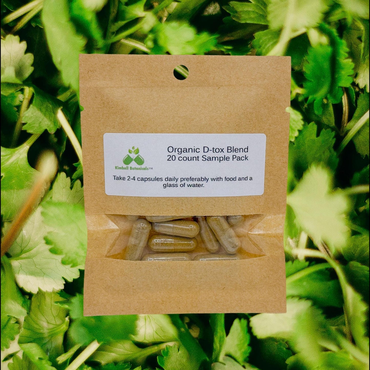 Organic Herbal D-tox Blend 500mg or 650mg vegetarian capsules made fresh to order