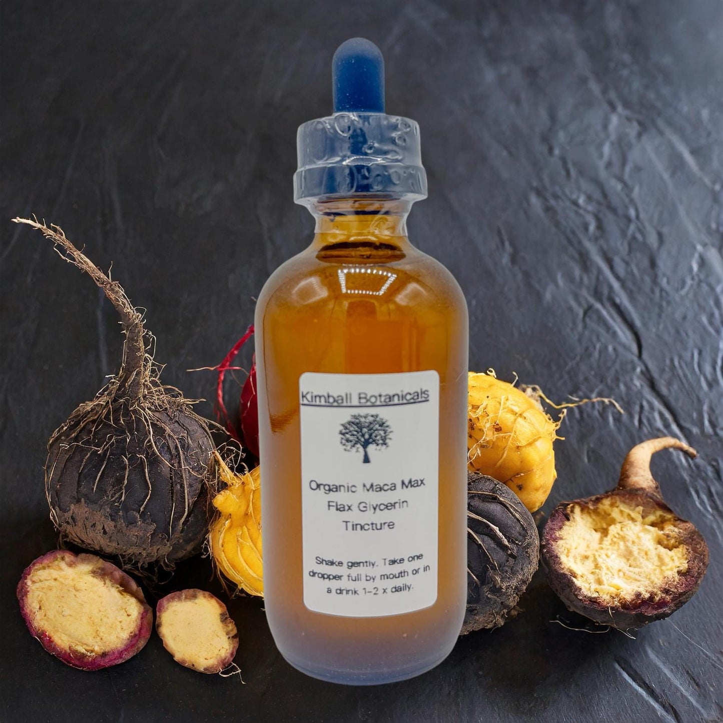 Organic Handcrafted Maca Max Vegetable Glycerin Tincture Double Extracted sustainably harvested