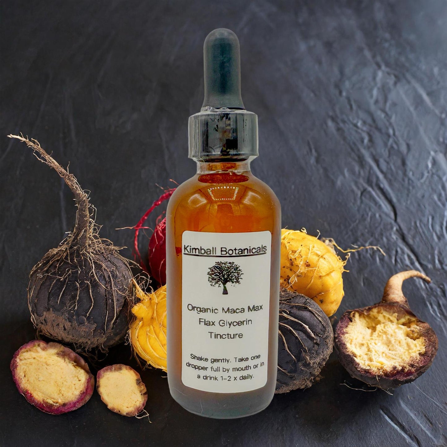 Organic Handcrafted Maca Max Vegetable Glycerin Tincture Double Extracted sustainably harvested