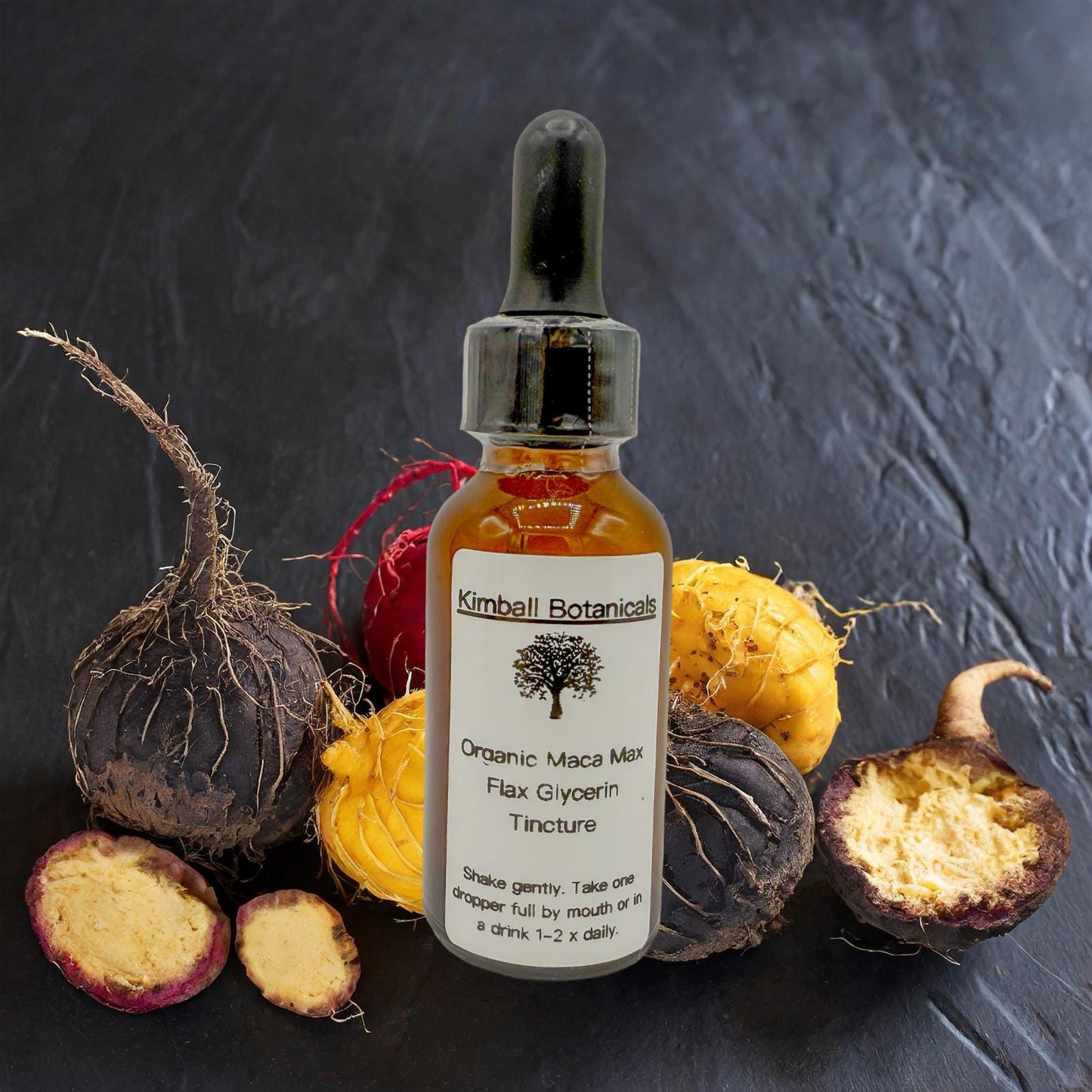 Organic Handcrafted Maca Max Vegetable Glycerin Tincture Double Extracted sustainably harvested