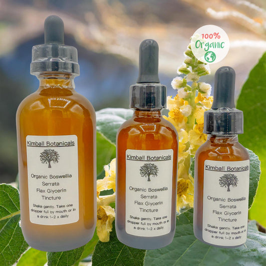 organic Boswellia serrata usda certified flax glycerin tincture
