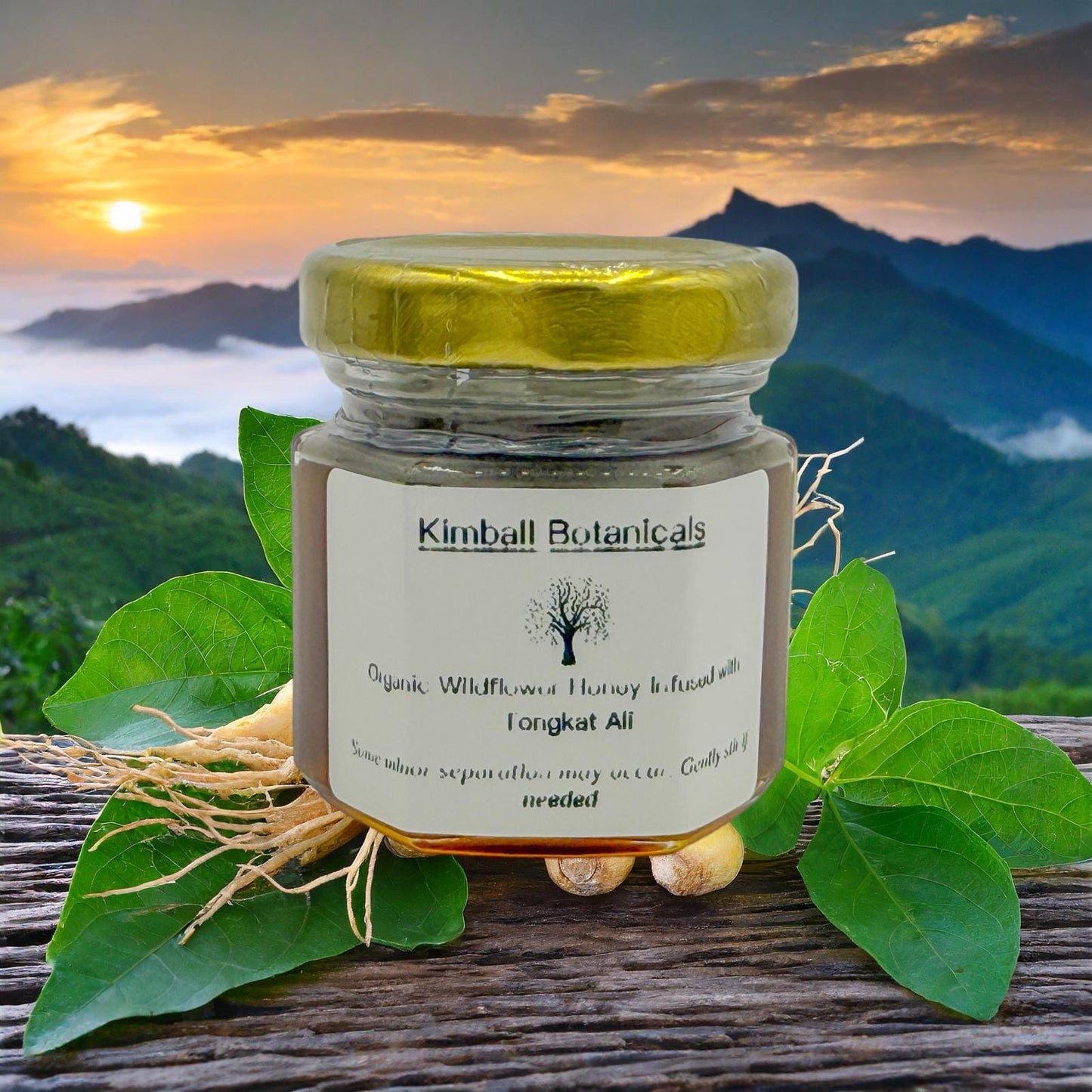 USDA Certified Organic Herbal Tongkat Ali Infused Wildflower Honey