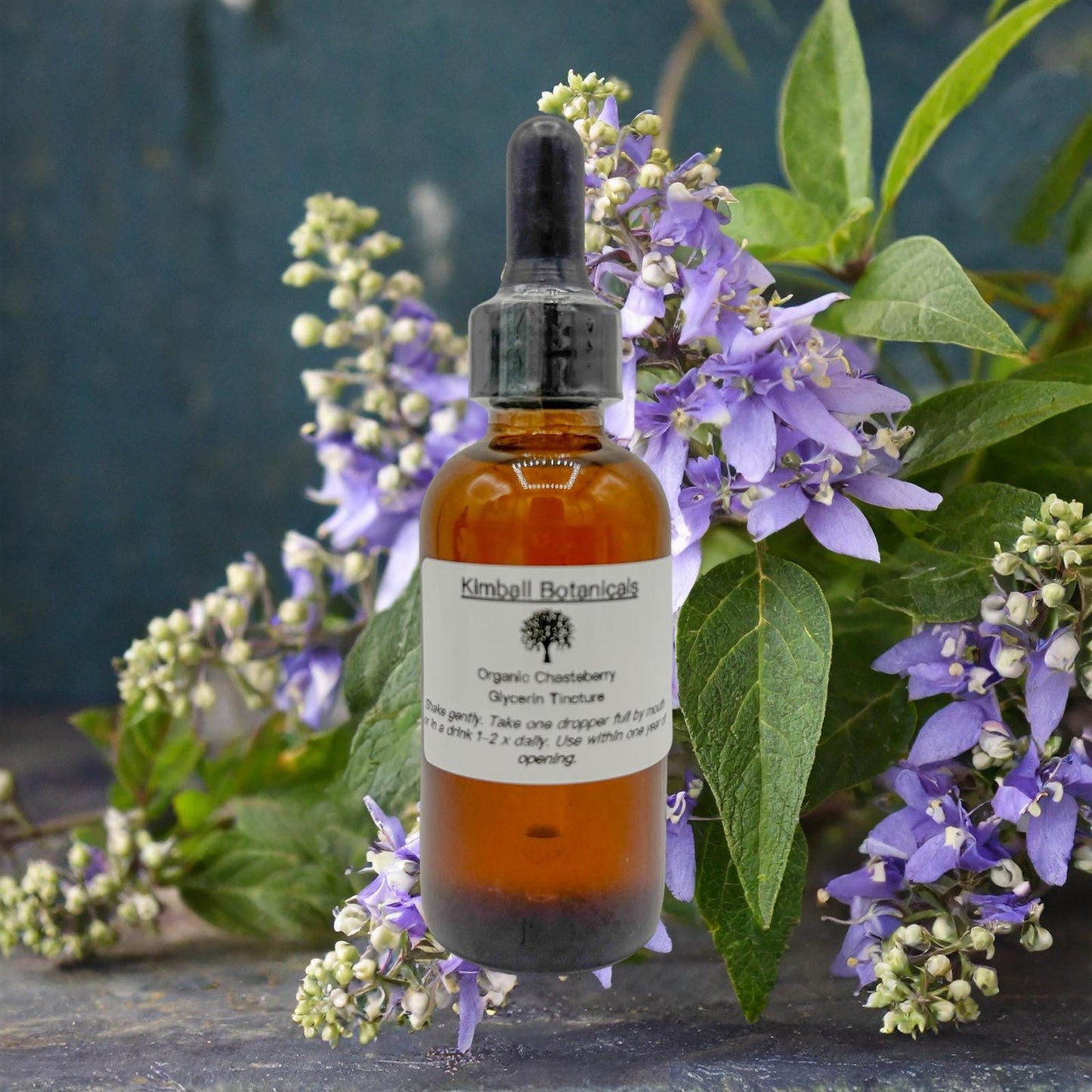 USDA Certified Organic Handcrafted Chasteberry Vegetable Glycerin Tincture Double Extracted