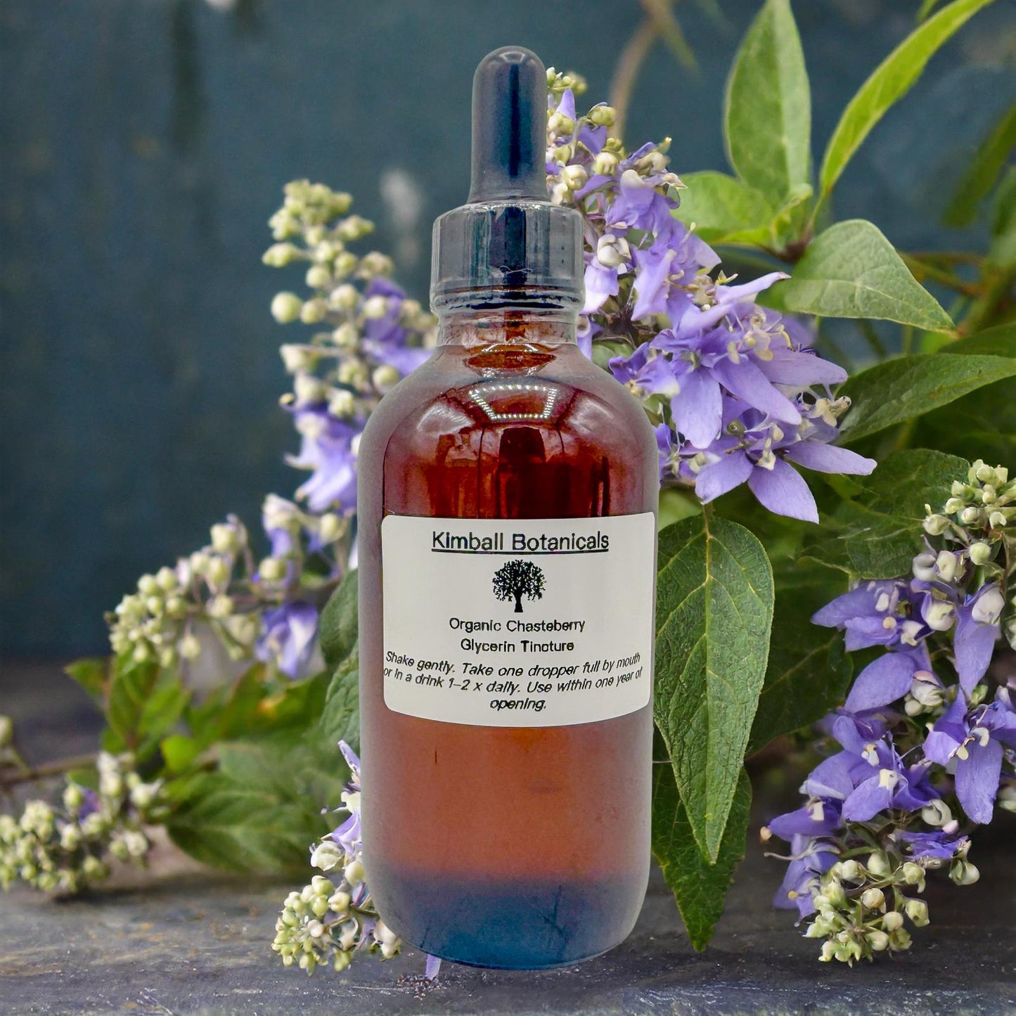 USDA Certified Organic Handcrafted Chasteberry Vegetable Glycerin Tincture Double Extracted