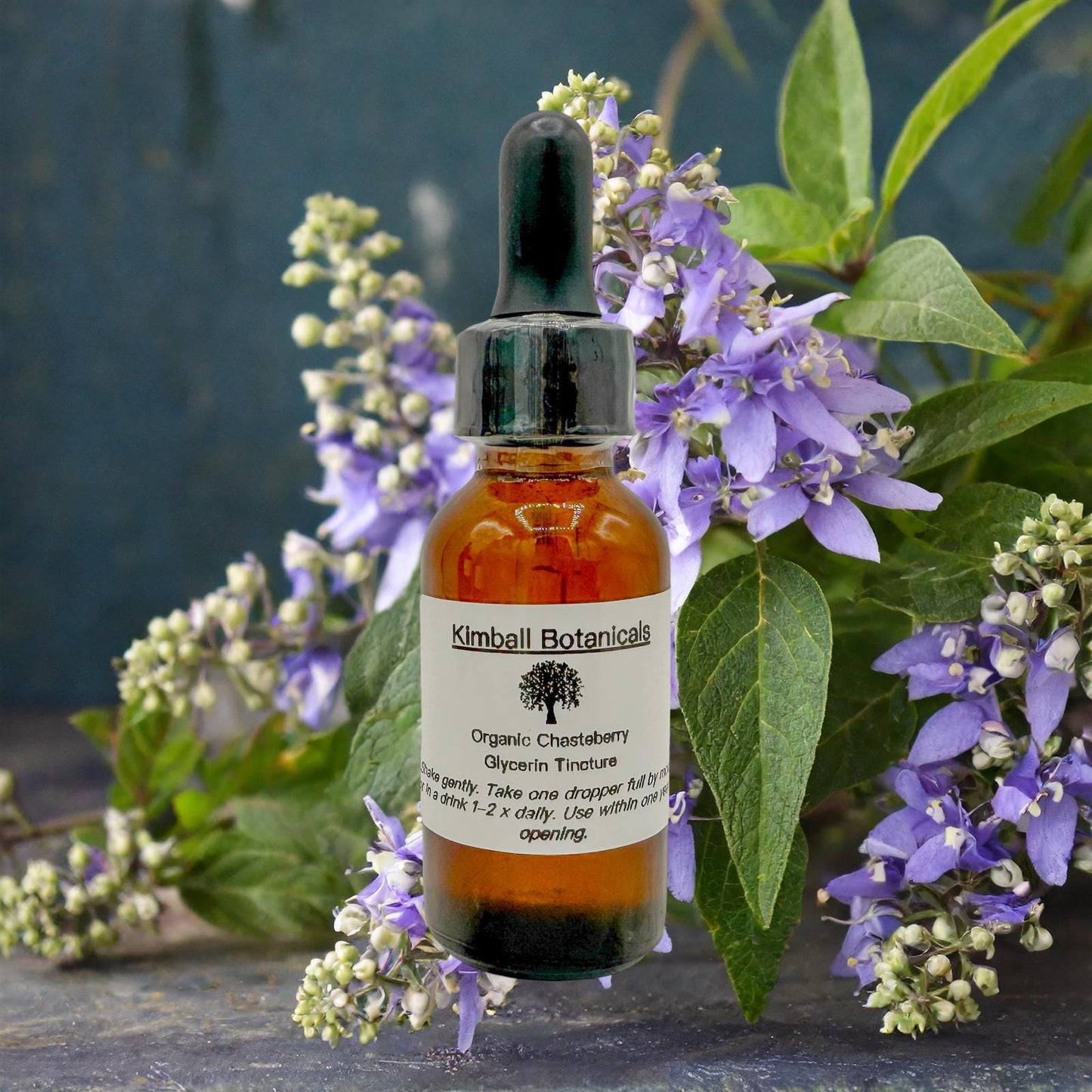 USDA Certified Organic Handcrafted Chasteberry Vegetable Glycerin Tincture Double Extracted