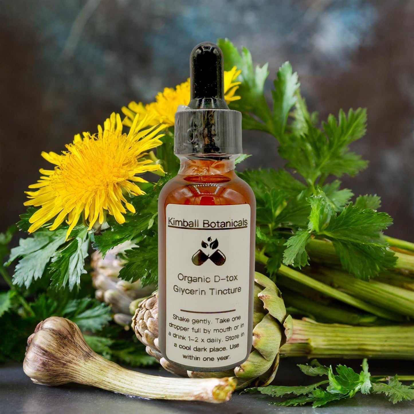 Organic D-tox Double Extracted USDA Certifed Glycerin Tincture sustainably harvested NON GMO