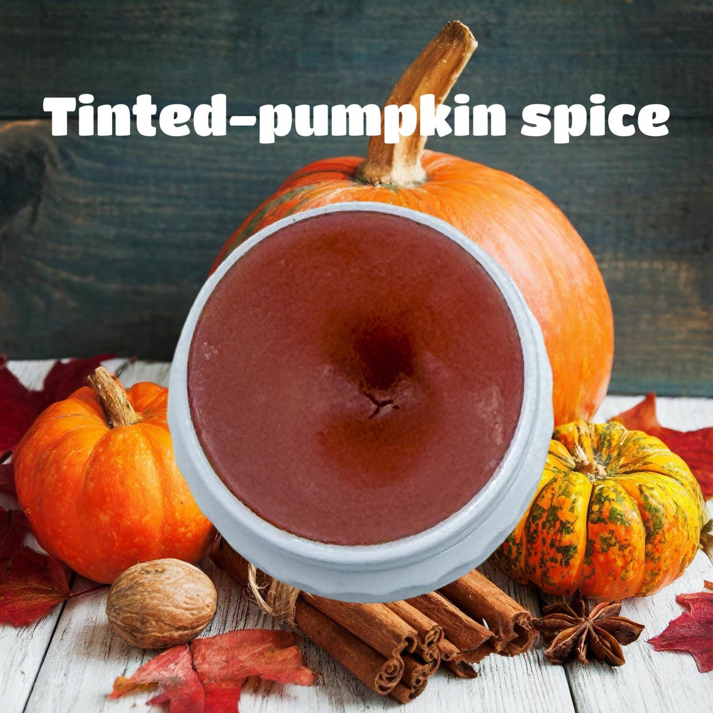 Organic All Natural Handcrafted Tinted Lip Balm, "Pumpkin Spice" made with organic Pumpkin Seed Oil