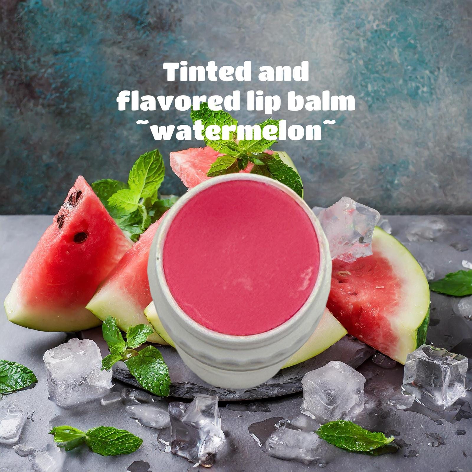 Organic All Natural Handcrafted Tinted and Flavored Lip Balm, "Watermelonβ