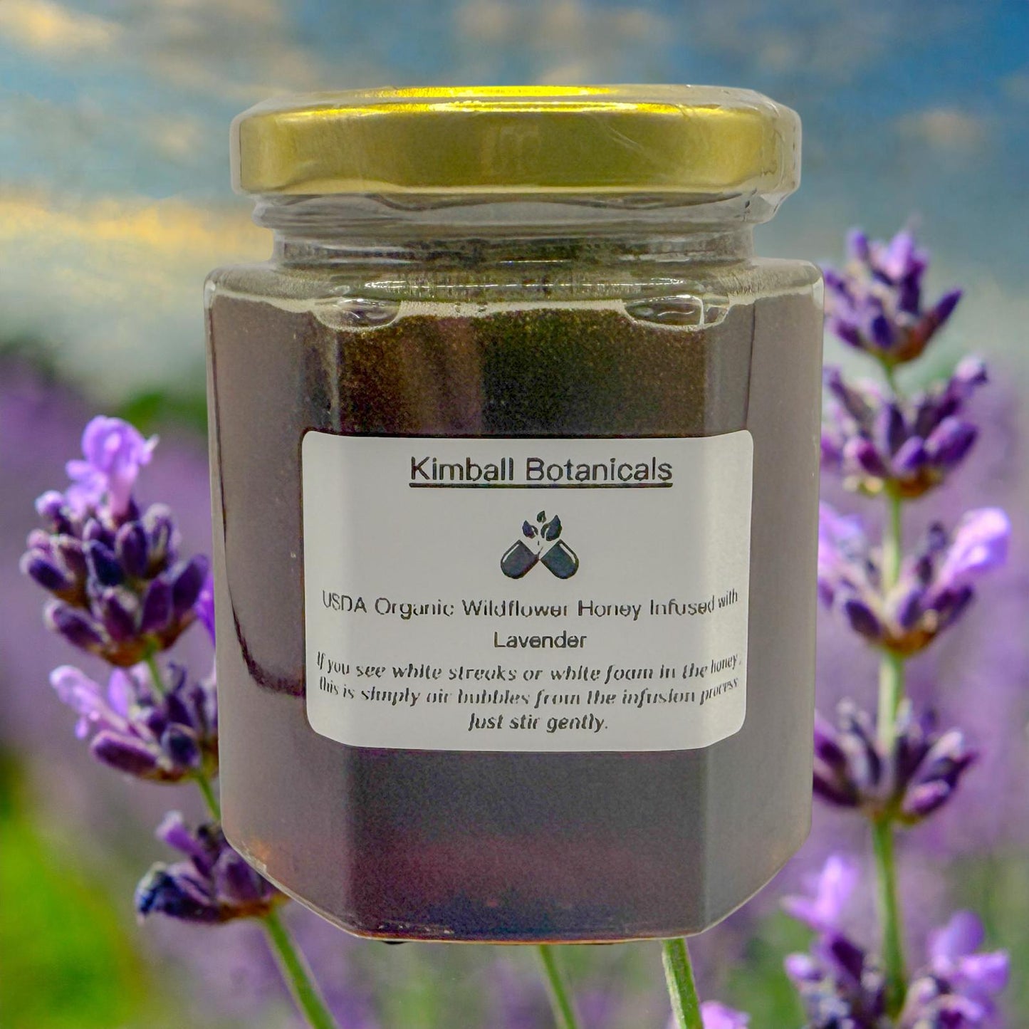 USDA Certified Organic Lavender Herbal Infused Wildflower Honey