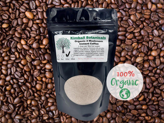 organic 3 mushroom instant coffee stevia