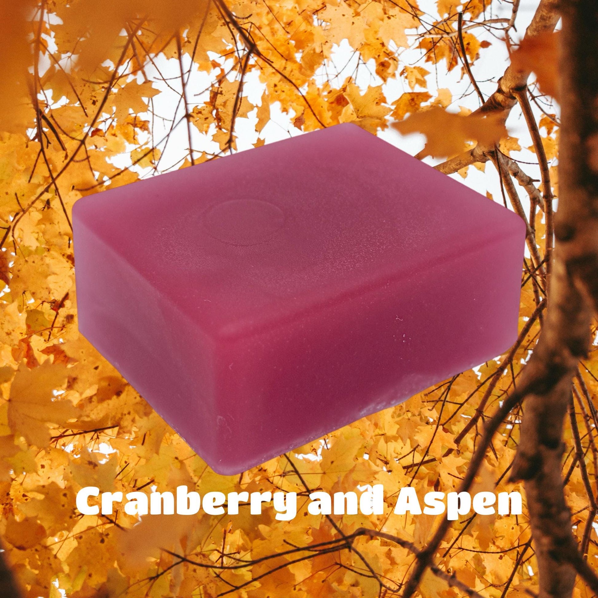 Cranberry and aspen herbal glycerin soap