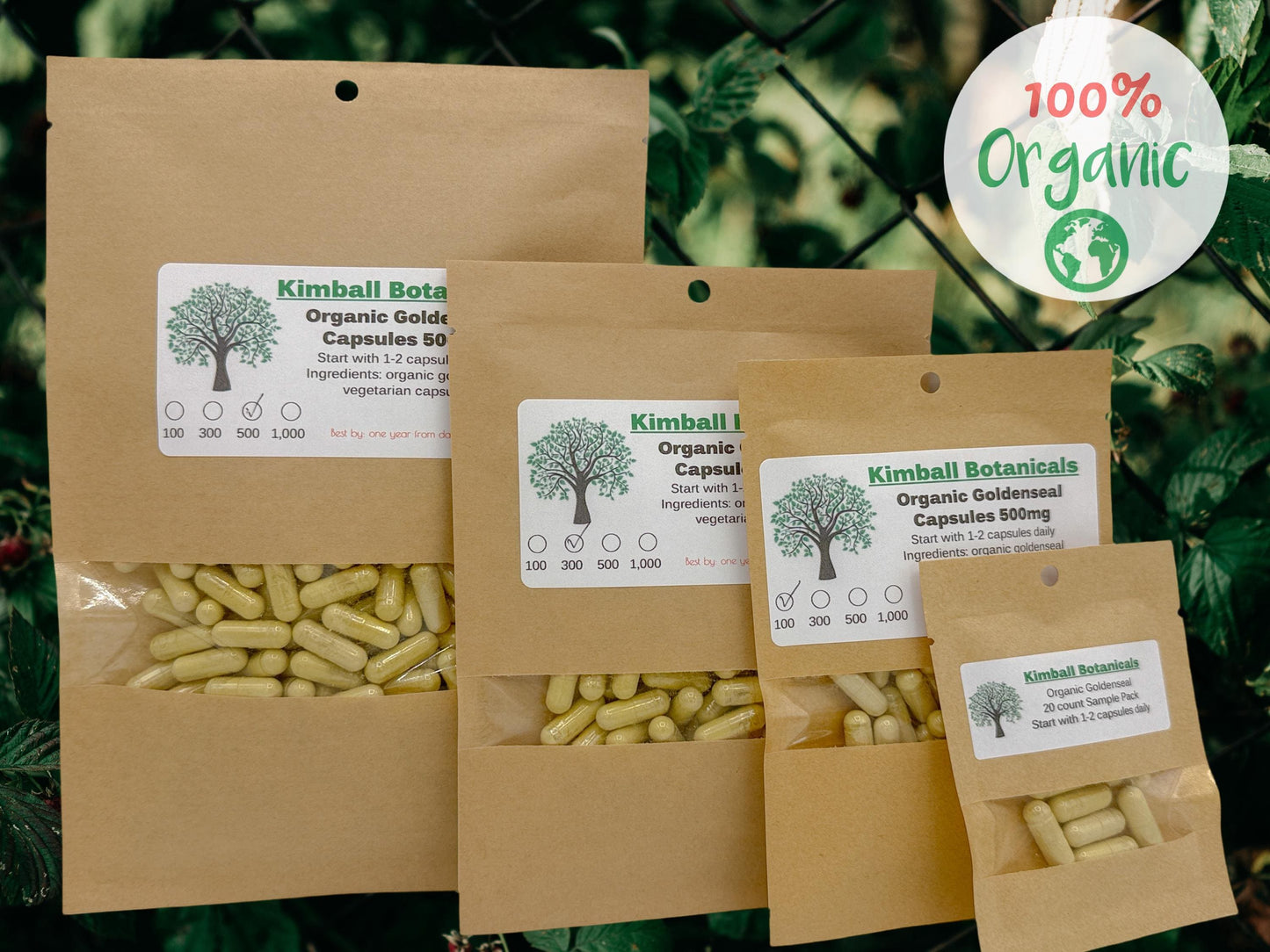 organic goldenseal 500mg capsules handcrafted sample size to bulk size eco friendly packaging