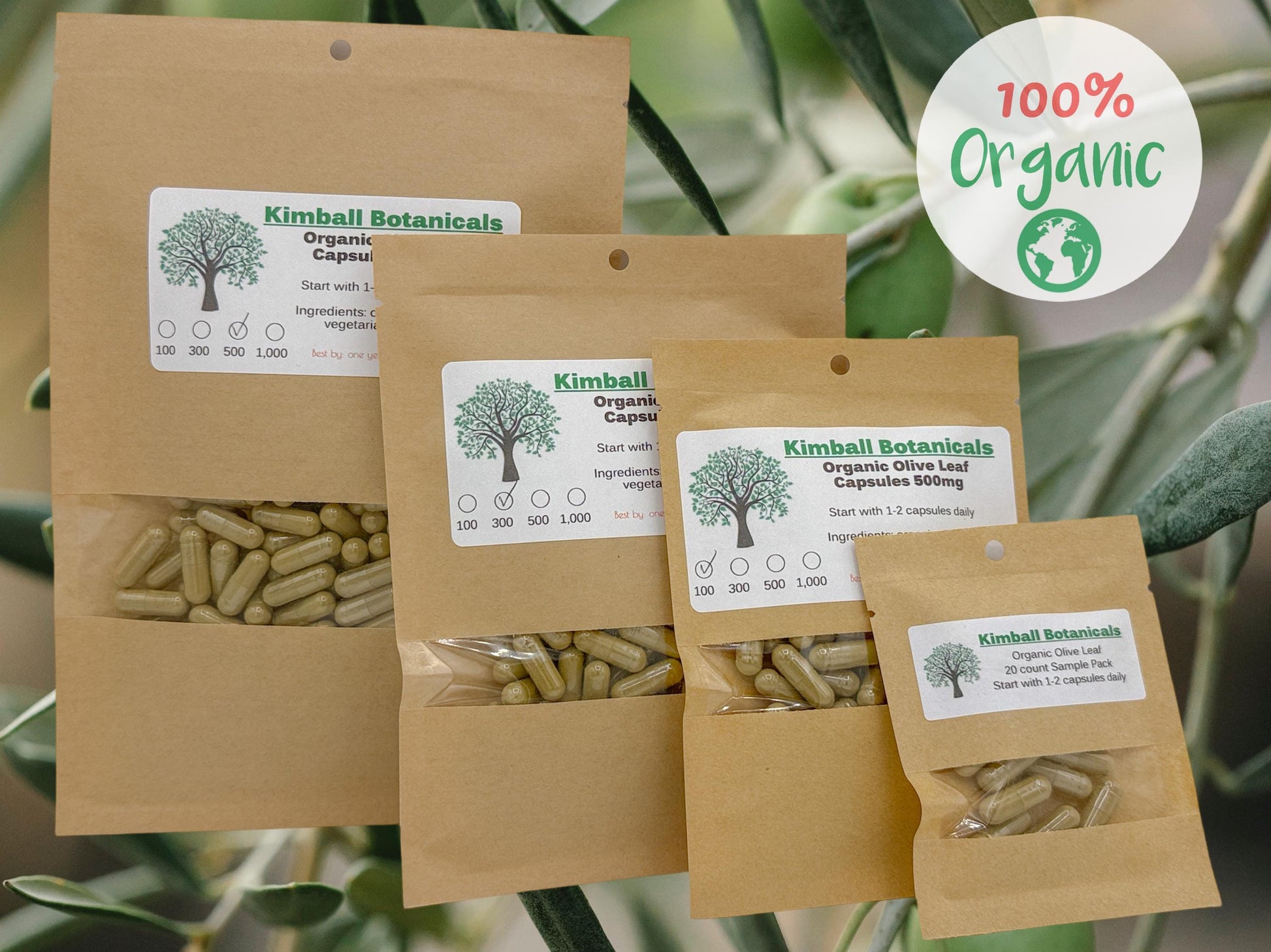 organic olive leaf capsules 500mg handcrafted sample size to bulk size