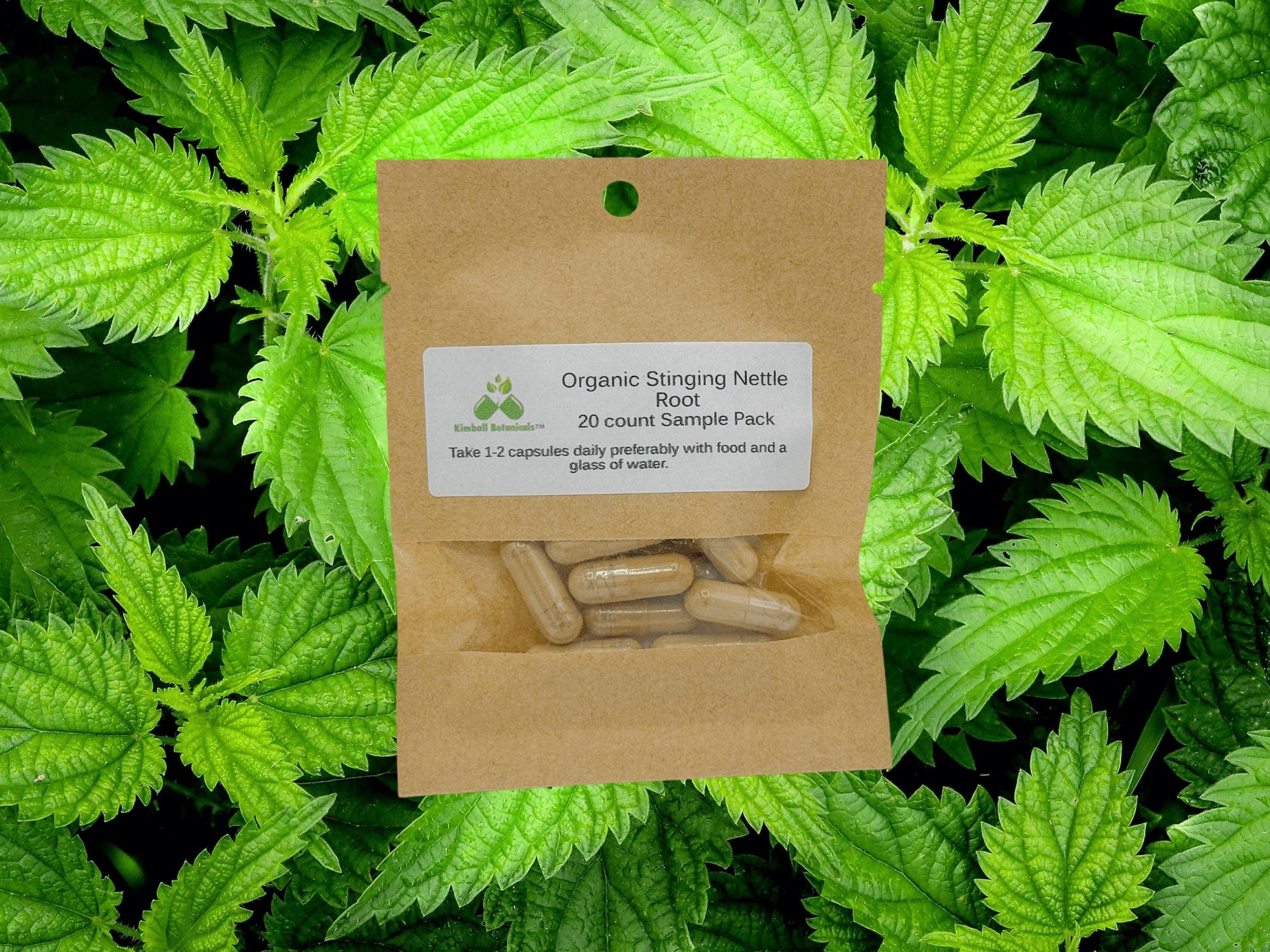 Organic Stinging Nettle Root (Urtica dioica) 500mg or 650mg vegetarian capsules, or nettle leaf tincture, made fresh to order
