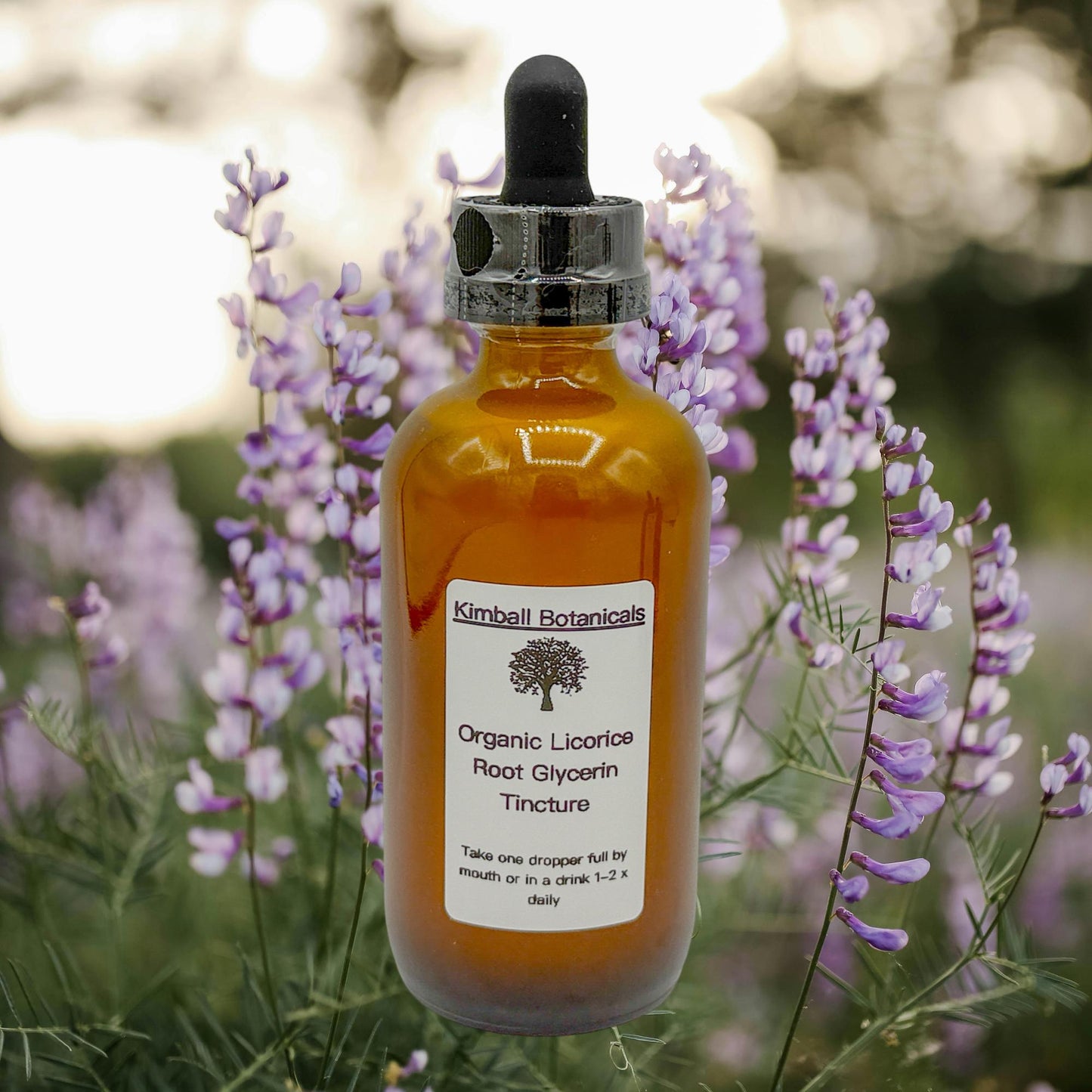 Organic Handcrafted Licorice Root Extract Glycerin Tincture (soy derived) sustainably harvested NON GMO