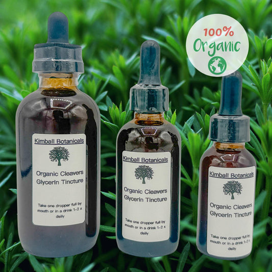 organic glycerin cleavers tincture