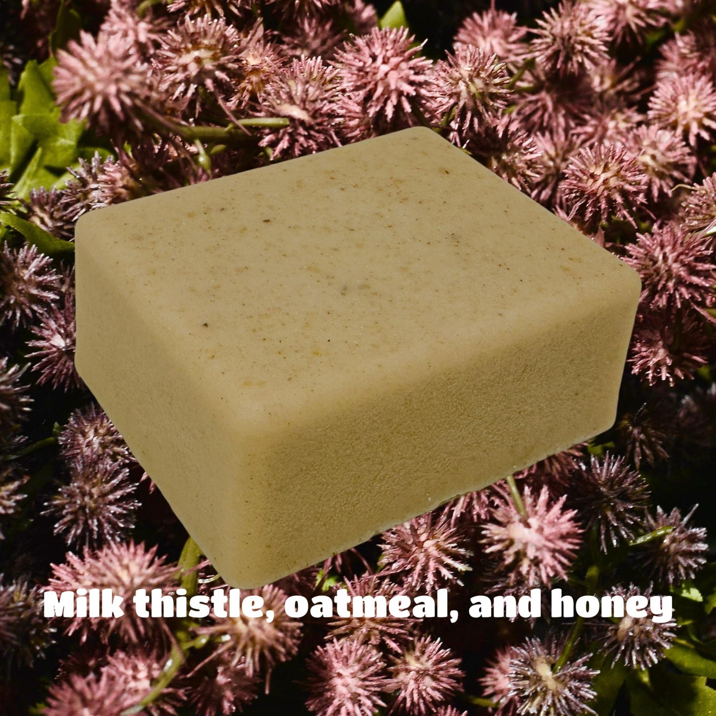 Handmade Milk Thistle, Oatmeal and Honey Soap, 3.2oz bar