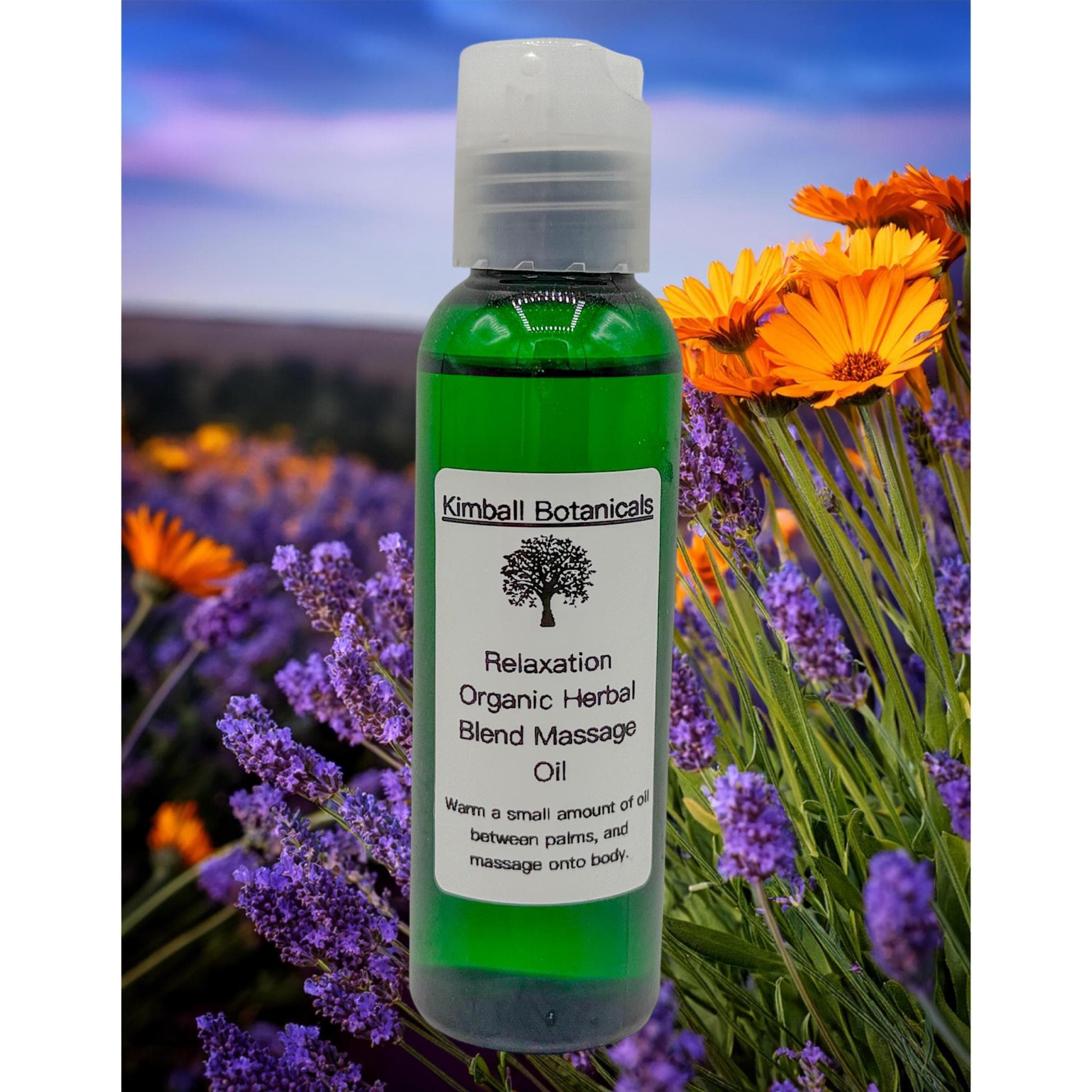 organic herbal massage oil