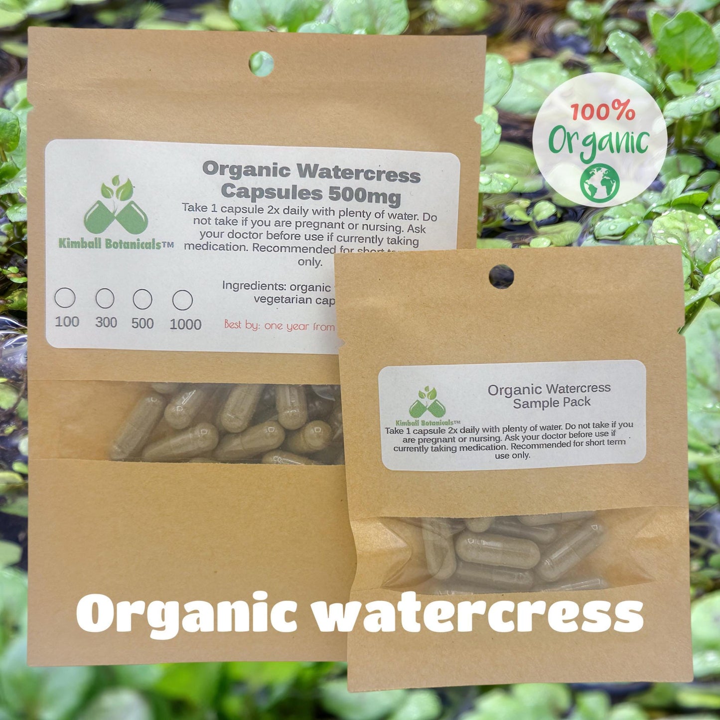 organic watercress capsules 500mg