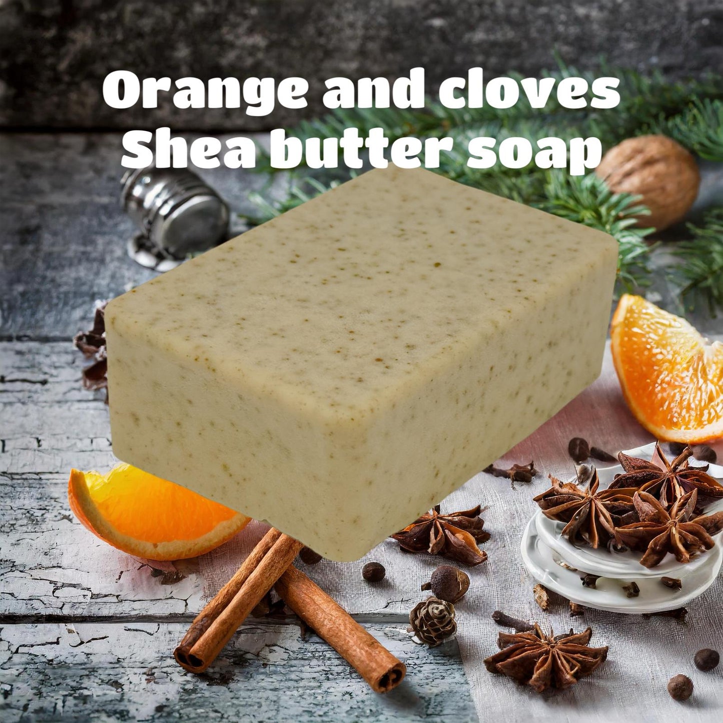 oranges and cloves handmade shea butter soap