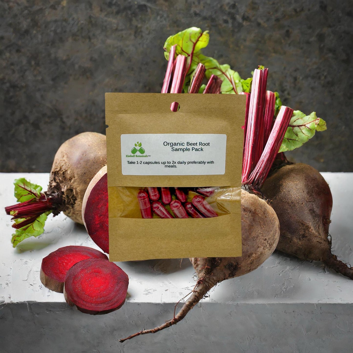 USDA Organic Beet Root (Beta vulgaris) 500mg and 650mg vegetarian or pullulan capsules, zero fillers or binders