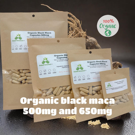 usda organic black maca root vegetarian capsules  500mg and 650mg