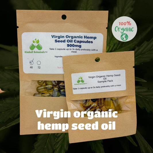 usda certified virgin organic hemp seed oil capsules