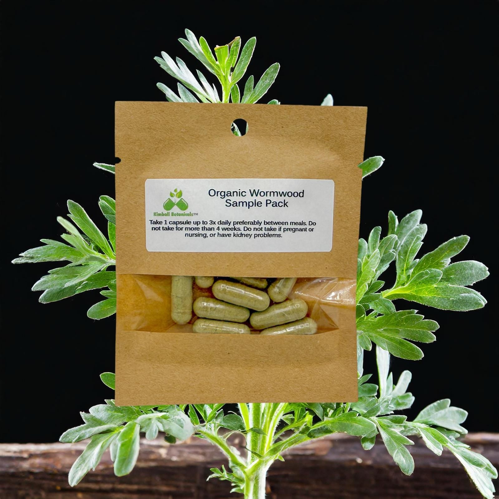 Organic Wormwood (Artemisia absinthium) 500mg vegetarian capsules, made fresh to order