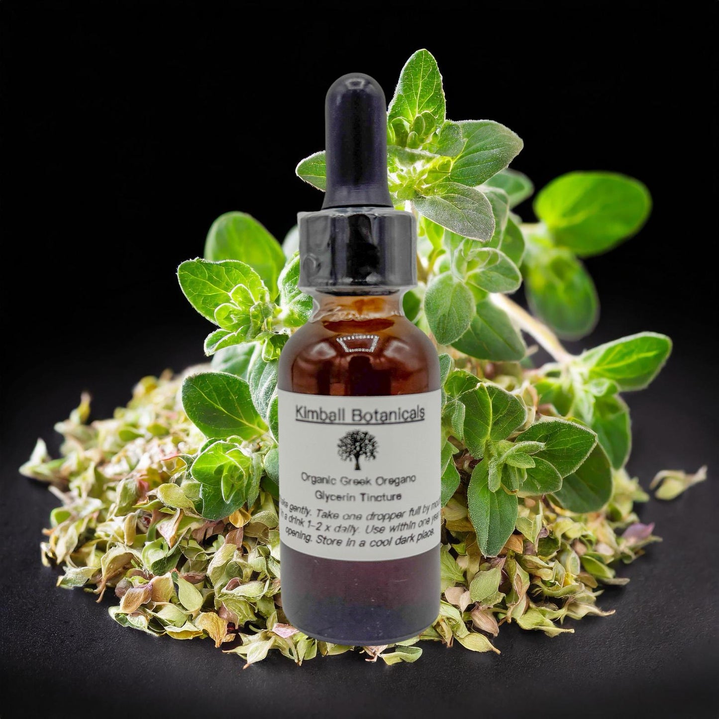 USDA Certified Organic Handcrafted Greek Oregano Tincture Double Extracted, NON GMO