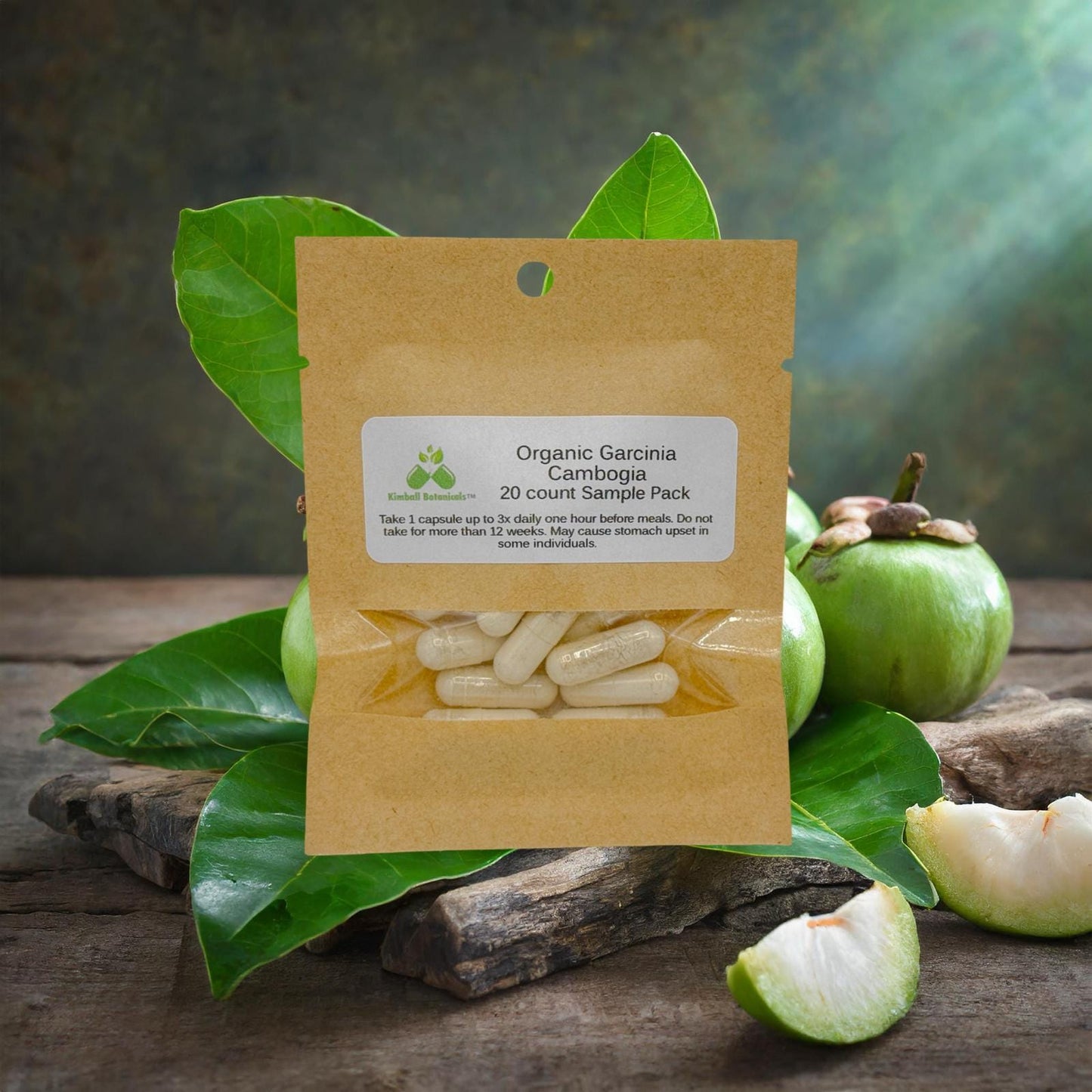 Organic Garcinia Cambogia (Garcinia gummi-gutta) 60% HCA 500mg or 650mg vegetarian capsules, made to order