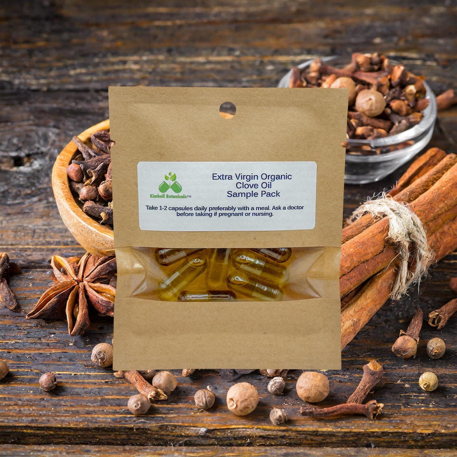 USDA Certified Extra Virgin Organic Clove Oil Capsules, 900mg vegetarian capsules made fresh to order with zero fillers