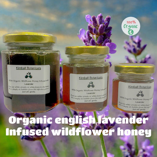USDA Certified Organic Lavender Herbal Infused Wildflower Honey