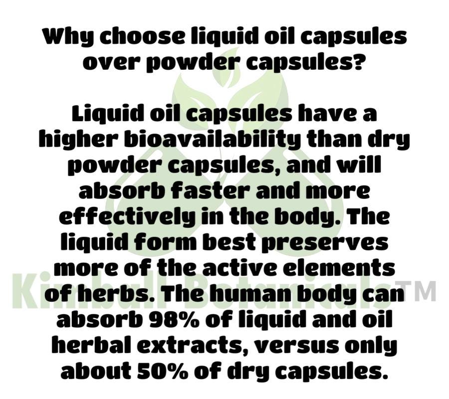 USDA Organic Paracleanse Oil 900mg vegetarian capsules NON GMO, made fresh to order