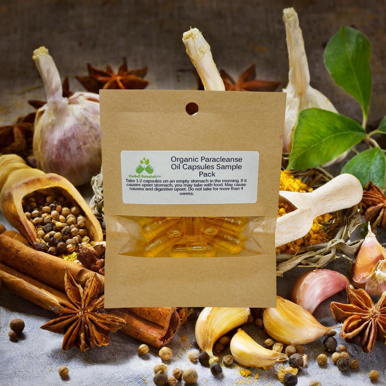 USDA Organic Paracleanse Oil 900mg vegetarian capsules NON GMO, made fresh to order