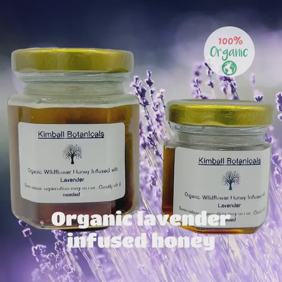 USDA Certified Organic Lavender Herbal Infused Wildflower Honey