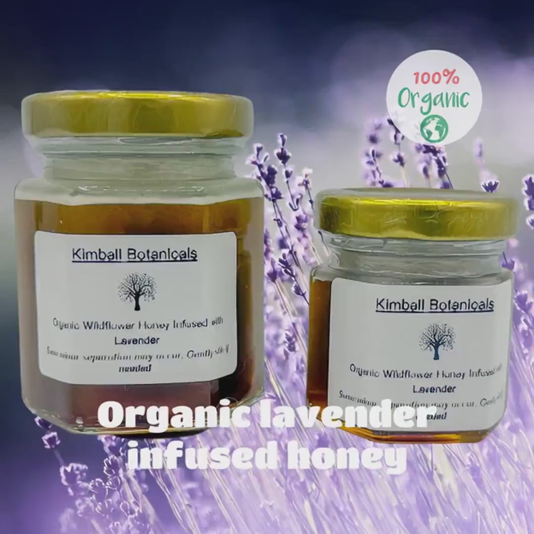 USDA Certified Organic Lavender Herbal Infused Wildflower Honey