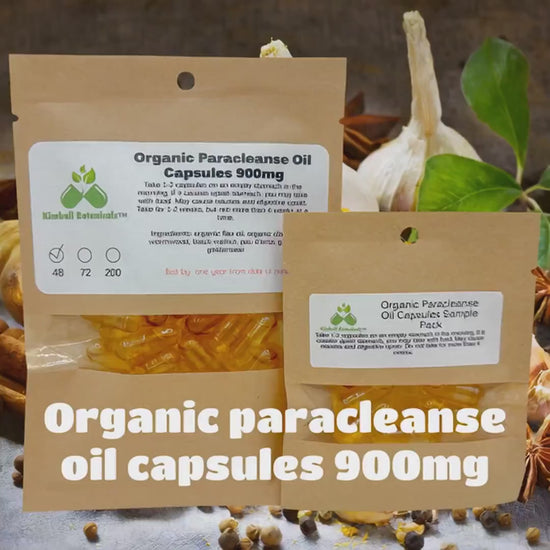 USDA Organic Paracleanse Oil 900mg vegetarian capsules NON GMO, made fresh to order