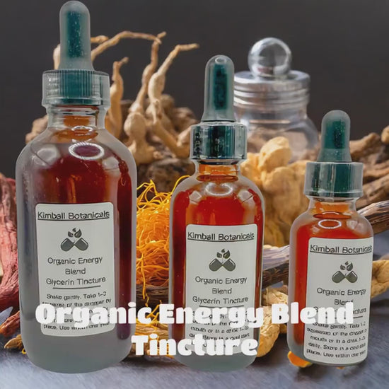 Organic Energy Blend Double Extracted Glycerin Tincture sustainably harvested NON GMO