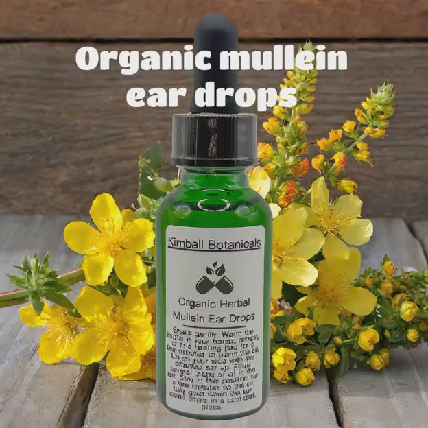 Organic Mullein, St John’s Wort, Garlic, Ear Oil Drops